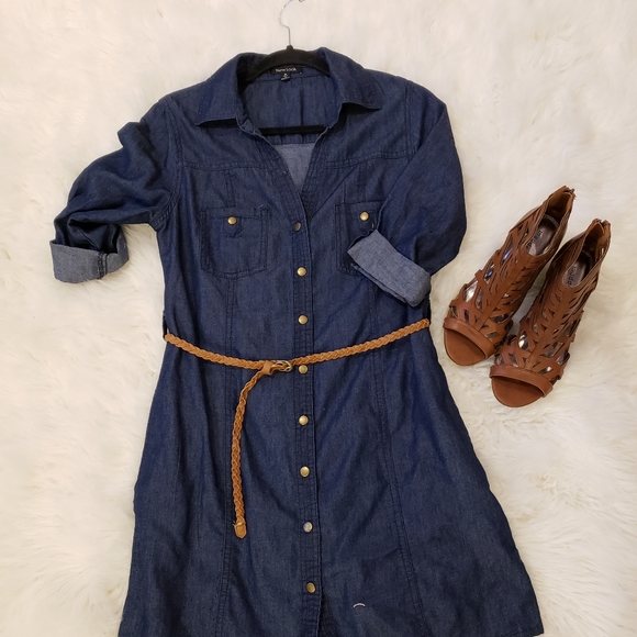 💥2 for $40 - Jean Dress - Picture 1 of 8